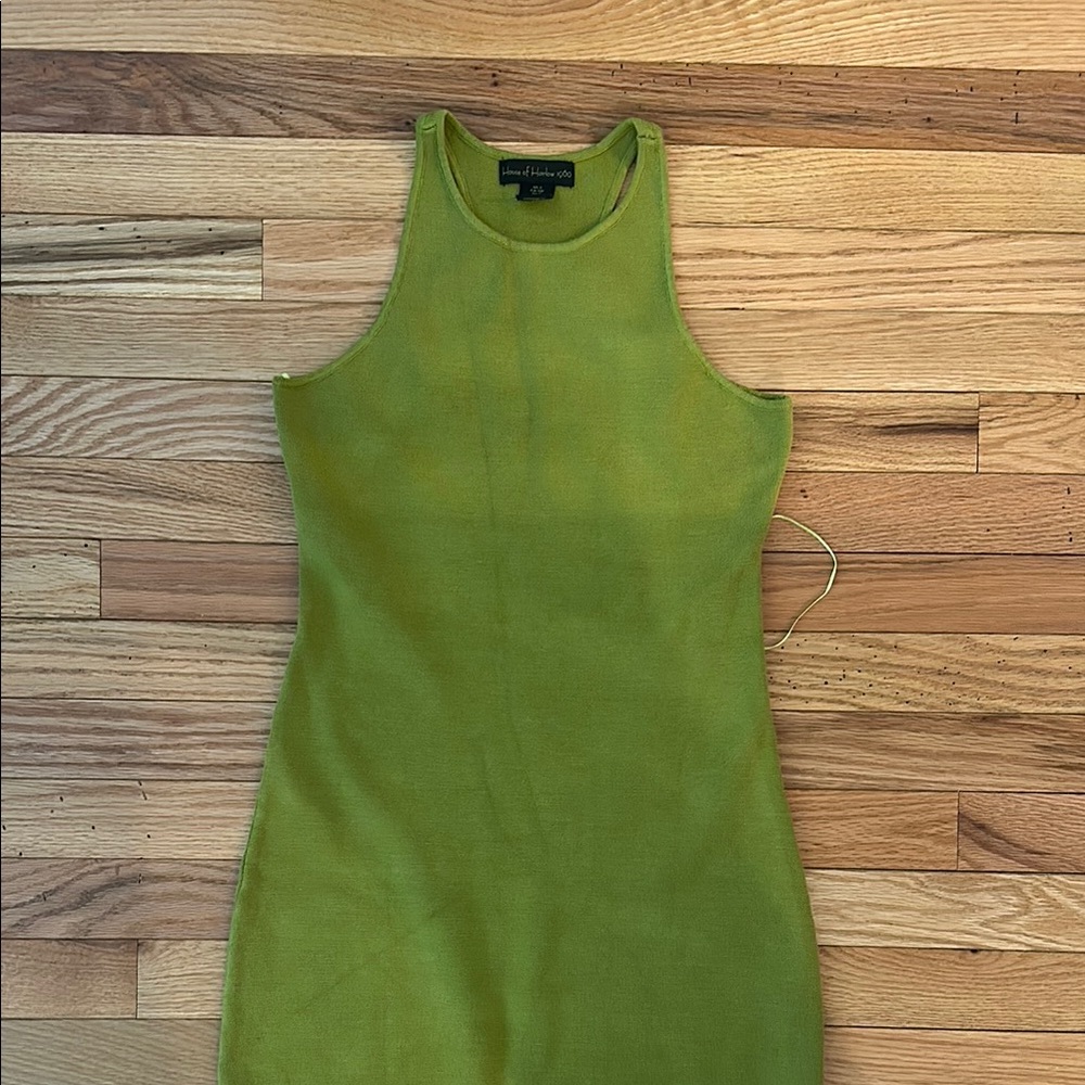 Green Sleeveless Dress